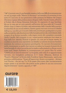 Sergio Andreatta, 769 - Storie di pionieri, Aurore Ed., dic. 2014 (retro)