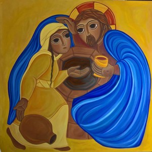 Giorgia-Eloisa Andreatta, La Samaritana incontra Gesù al pozzo di Sicar