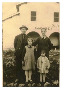 1934-Pod.n.769, Borgo Bainsizza, la Casa degli Andreatta (Ambrogio e Luigia-Filippin), pionieri della bonifica.